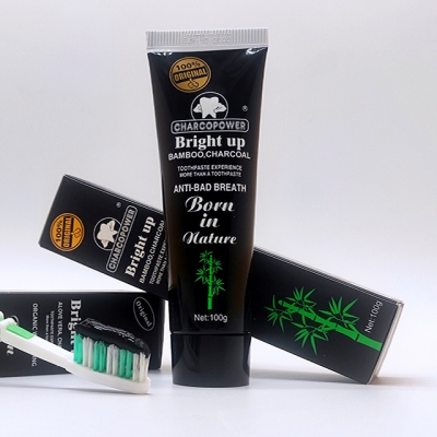 Charcoal Toothpaste and Bamboo Whitening organic toothpaste